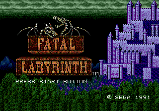 Fatal Labyrinth screenshot 4 for Sega Genesis